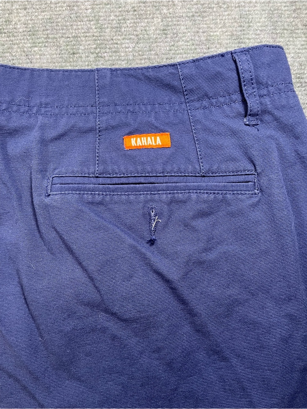 Men's Flat Front Navy‎ Blue Shorts - Lightweight Casual Wear - Picture 8 of 9